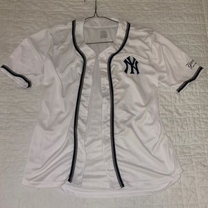 yankees button up jersey